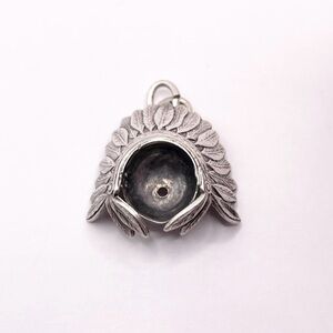 Sterling Silver Headdress Pendant